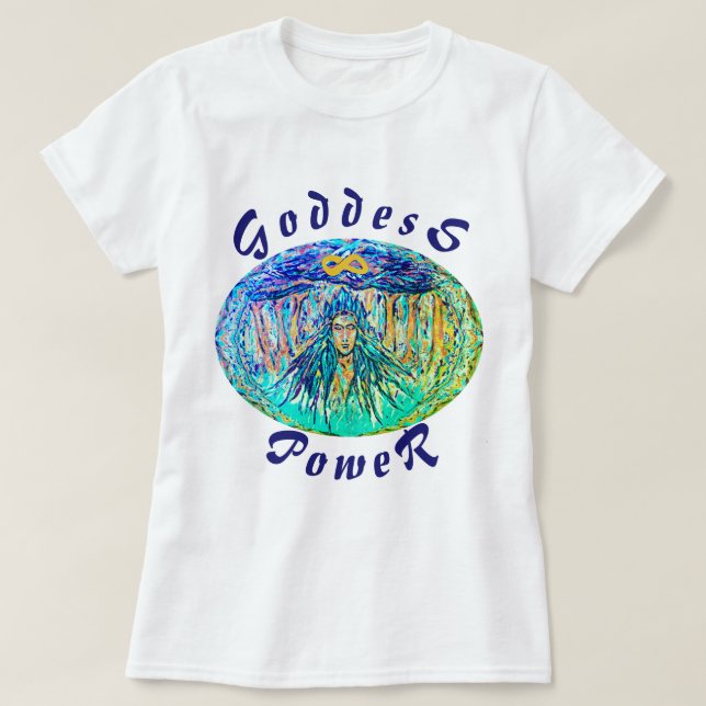 Camiseta Diosa poder colorida Deidad infinita (Diseño del anverso)