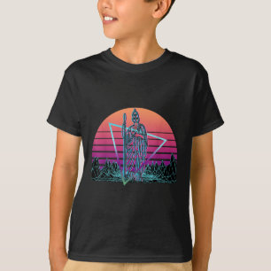 Camiseta Diosa Romana Minerva De La Sabiduría Y Vaporwave D