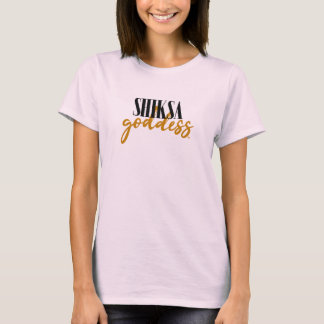 Camiseta Diosa Shiksa Tipografía Slogan Judío 90s