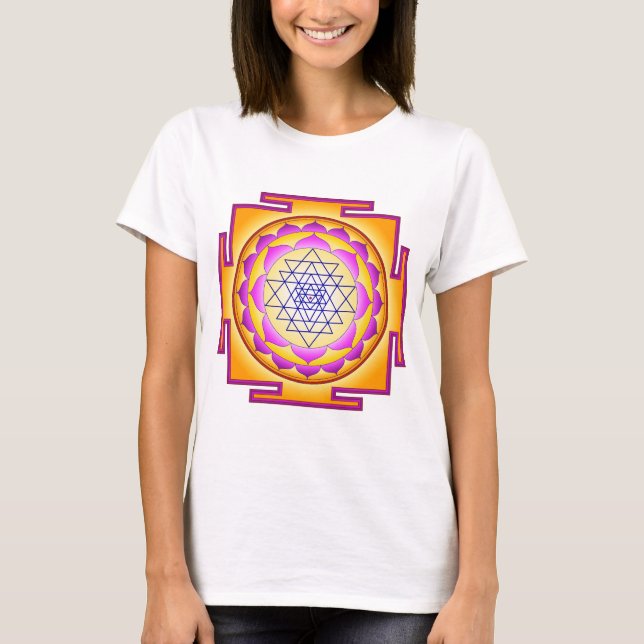 Camiseta Diosa Shri Lalitha Tripura Sundari de Sri Chakra (Anverso)