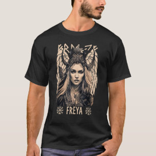 Camiseta Diosa vidente Freya Shieldmaiden Mitología Celta