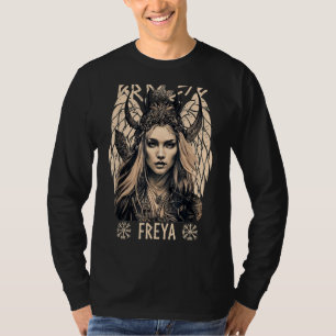 Camiseta Diosa vikinga Freya escudera Mitología celta