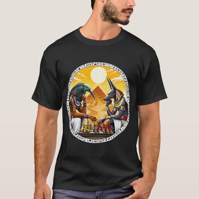 Camiseta Dioses de la mitología egipcia Anubis Thoth (Anverso)