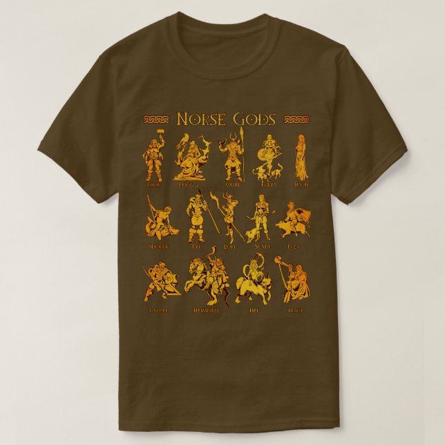 Camiseta Dioses nórdicos (Diseño del anverso)