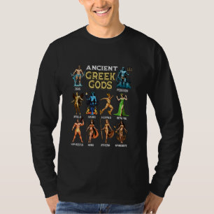 Camiseta Dioses Olímpicos Griegos Antiguos Vida Griega Mito