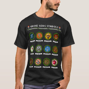 Camiseta Dioses Símbolos Mitología Griega
