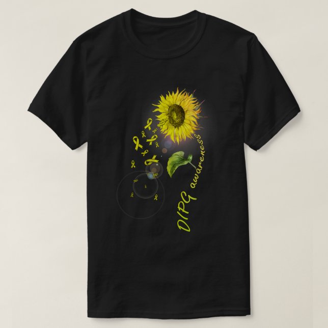Camiseta DIPG Awareness Sunflower (Diseño del anverso)