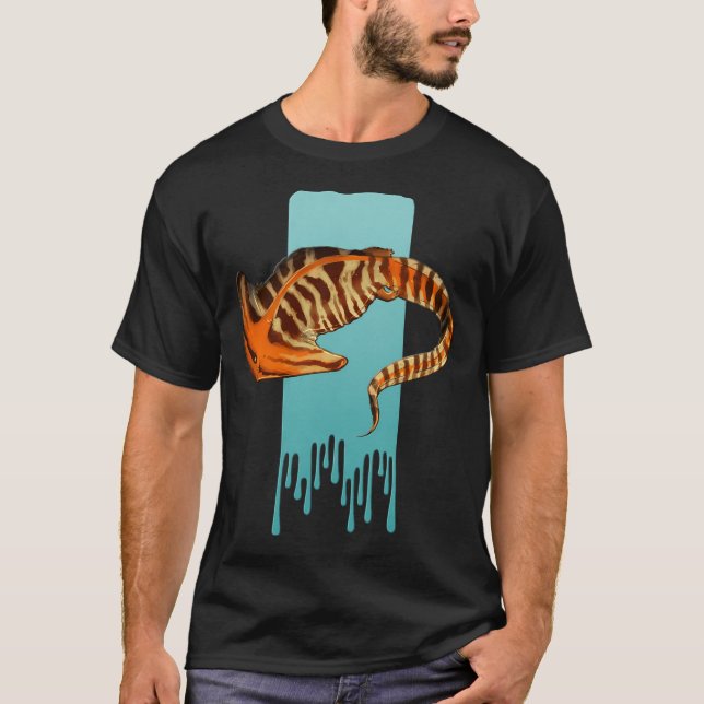 Camiseta Diplocaulus El Salamandra Con Cabeza De Martillo - (Anverso)