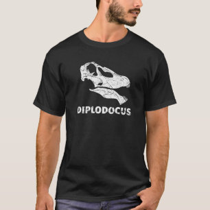 Camiseta Diplodocus Fossil Skull Dinosaur Bones Diplodocume