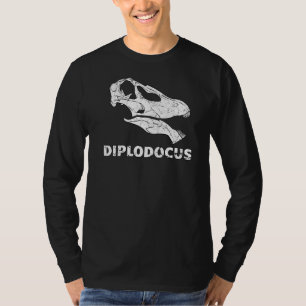 Camiseta Diplodocus Fossil Skull Dinosaur Bones Diplodocume