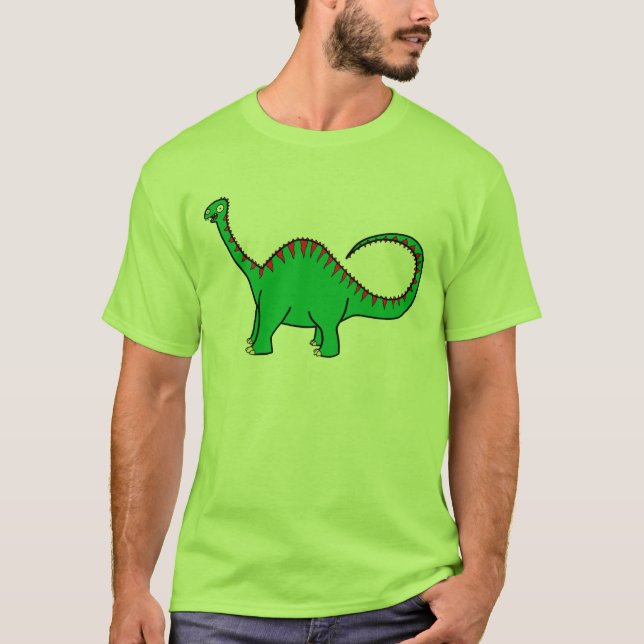Camiseta Diplodocus verde (Anverso)