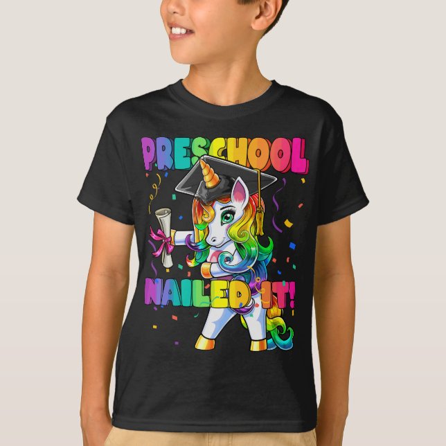 Camiseta Diploma de la tasa de graduación preescolar de Uni (Anverso)
