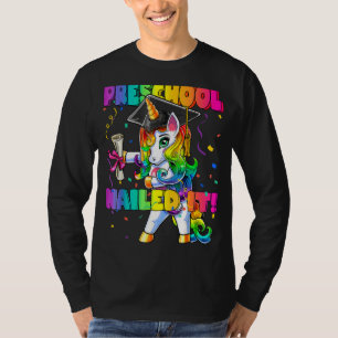 Camiseta Diploma de la tasa de graduación preescolar de Uni