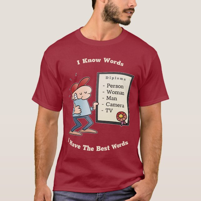 Camiseta Diploma de Personalizado gracioso de hombre hombre (Anverso)
