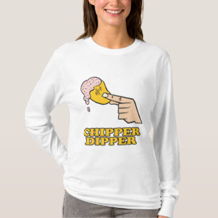 Camiseta dipper de chips con dip