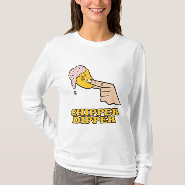 Camiseta dipper de chips con dip (Anverso)
