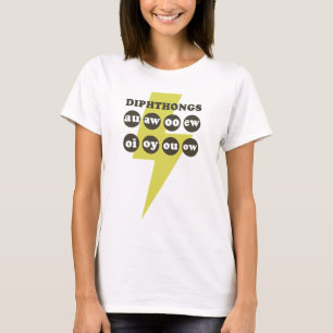 Camiseta Dipthong aprendiendo inglés con fonía