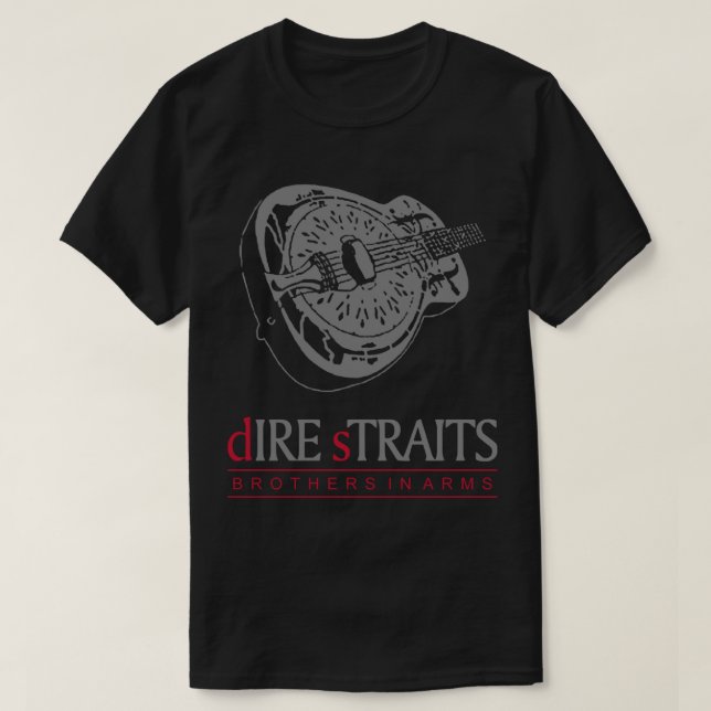 Camiseta DIRE STRAITS - esencia de FRÈRES D_ARMES (Diseño del anverso)