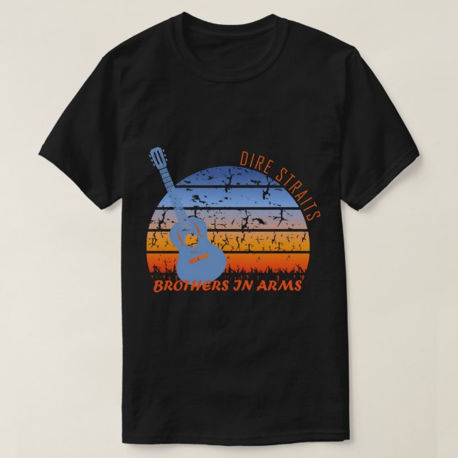 Camiseta DIRE STRAITS - esencia de FRÈRES D_ARMES (Diseño del anverso)