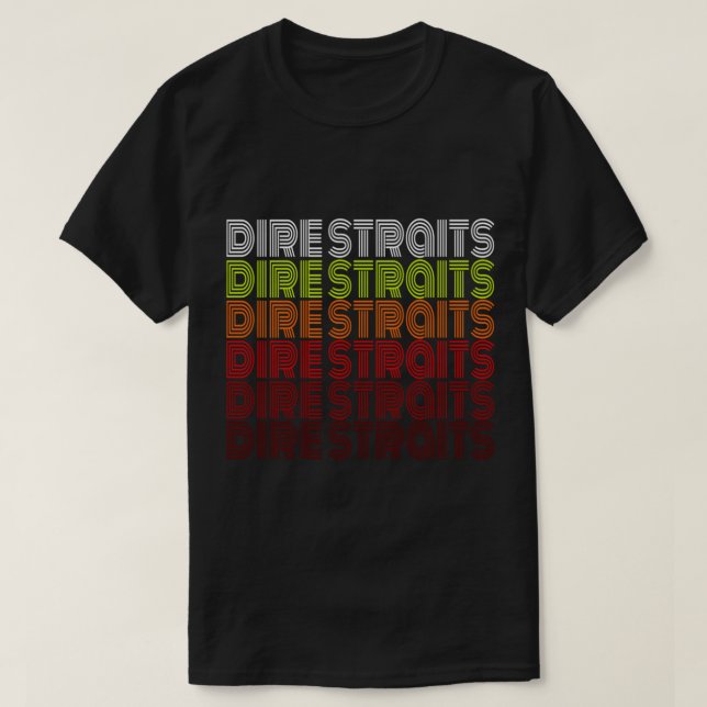 Camiseta Dire Straits Millésime clasique (Diseño del anverso)