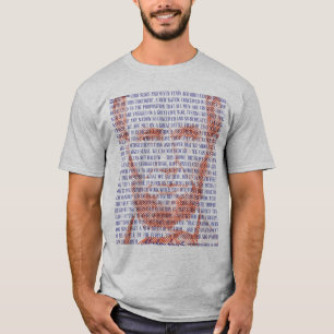 Camiseta Dirección Abraham Lincoln y Gettysburg en rojo y a
