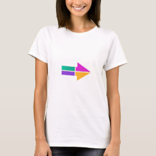 Camiseta Dirección colorida mágica del código de vestime