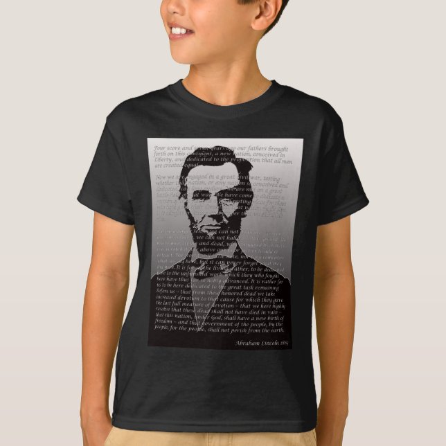 Camiseta Dirección de Abraham Lincoln Gettysburg (Anverso)
