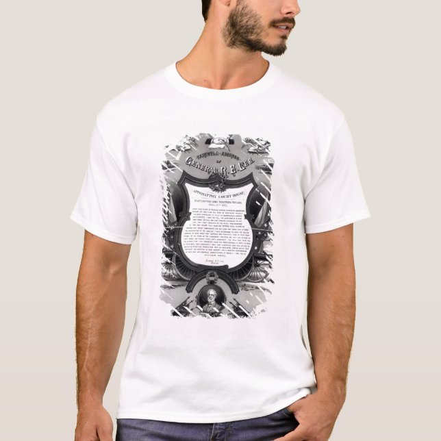 Camiseta Dirección de despedida de general Roberto E. Lee (Anverso)