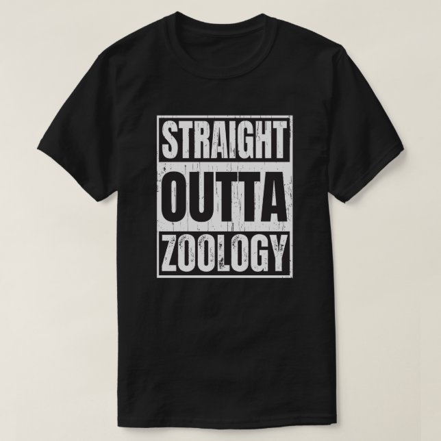 Camiseta Directa fuera Zoología divertida educación de grad (Diseño del anverso)