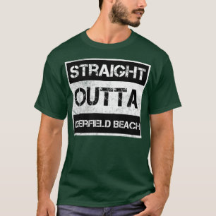 Camiseta Directa Outta Deerfield Beach ciudad Florida Vinta