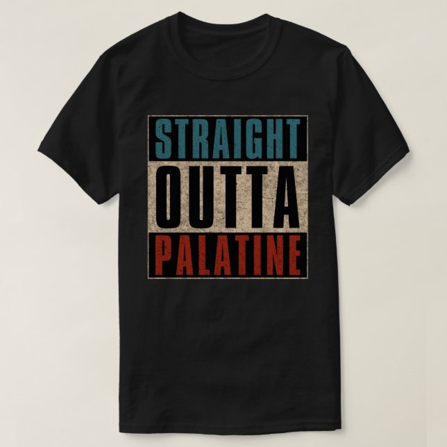 Camiseta Directa Outta Palatine Illinois IL (Diseño del anverso)