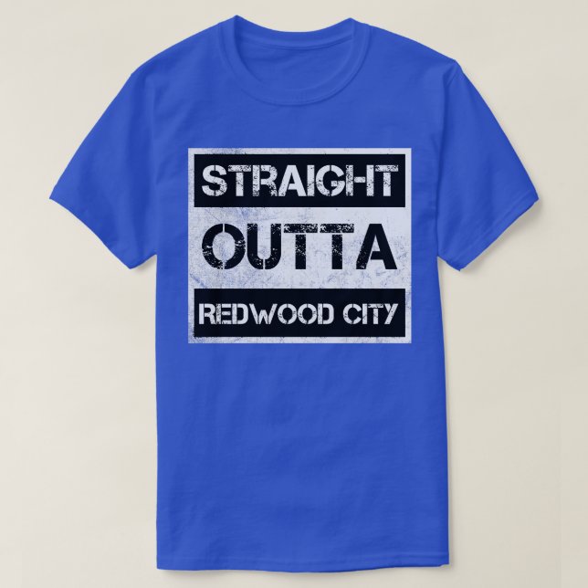 Camiseta Directa Outta Redwood City California Vintag (Diseño del anverso)