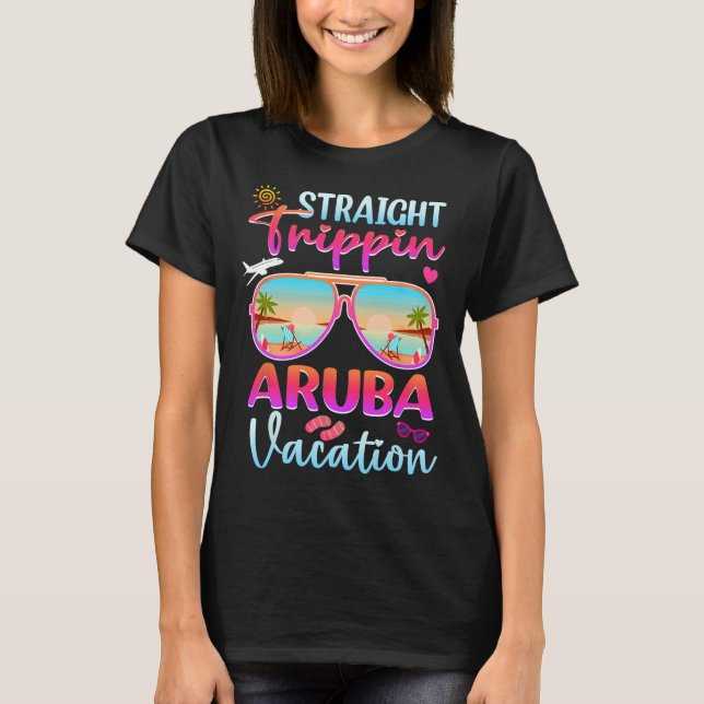 Camiseta Directa Trippin Aruba 2025 vacaciones de verano en (Anverso)