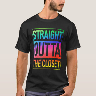 Camiseta Directamente A La Salida Del Closet Cute Lgbt Prid