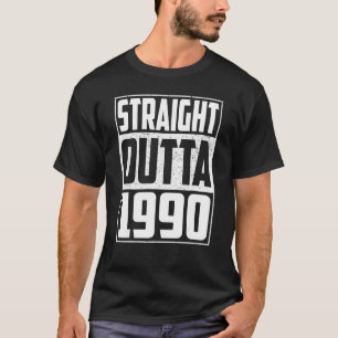 Camiseta Directamente A Partir De 1990 32º Nacimiento Vinta
