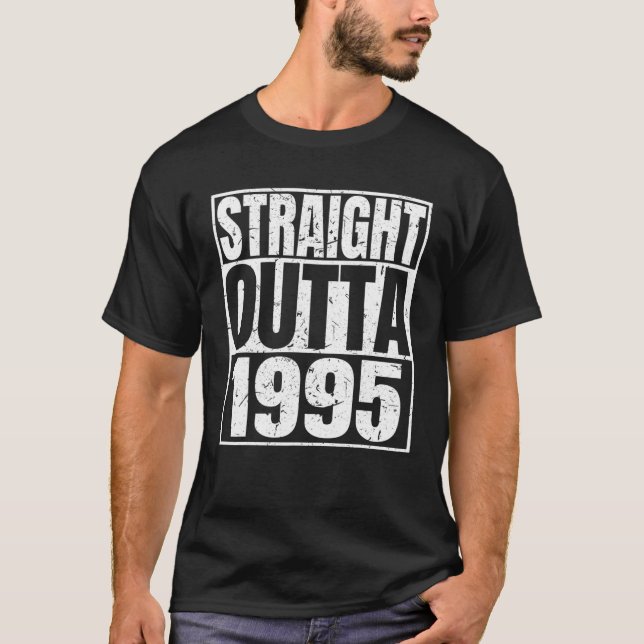Camiseta Directamente A Partir De 1995 25º Gracioso Regalo  (Anverso)