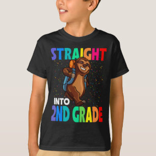 Camiseta Directamente al 2º Grado Sloth de vuelta a la escu