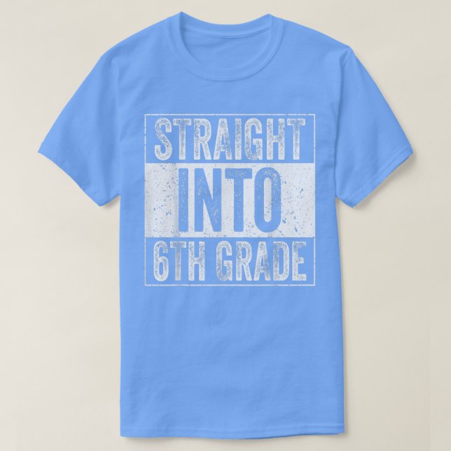 Camiseta Directamente al 6º Grado De Vuelta Al Sexto Grado  (Diseño del anverso)