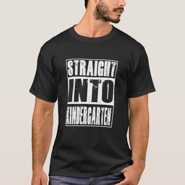 Camiseta Directamente Al Jardín De Niños De Nuevo A La Escu (Anverso)