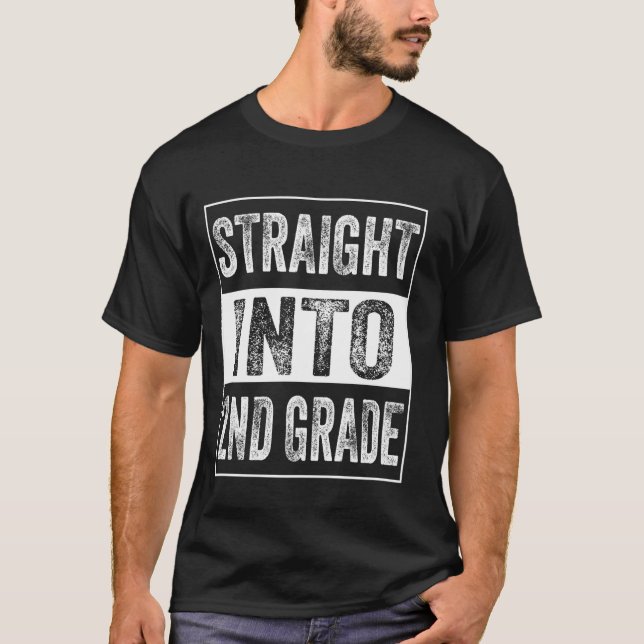 Camiseta Directamente al segundo grado de secundaria de vue (Anverso)