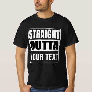 Camiseta DIRECTAMENTE DE - añade tu texto aquí/crea el tuyo