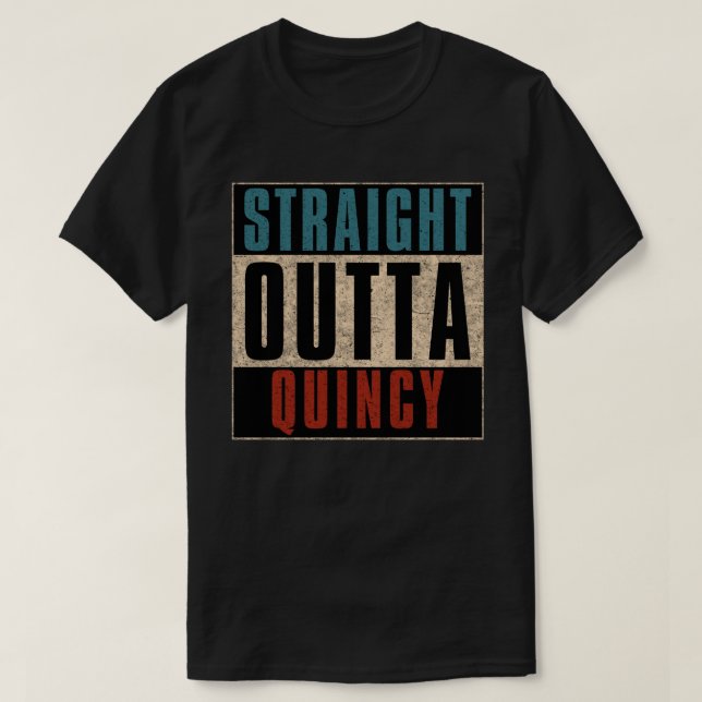 Camiseta Directamente de Quincy Massachusetts MA (Diseño del anverso)