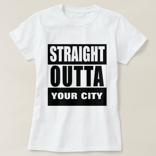 CAMISETA DIRECTAMENTE DE [TU CIUDAD O PUEBLO] (Diseño del anverso)
