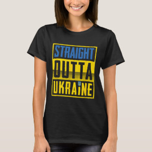 Camiseta Directamente de Ucrania Bandera de Ucrania Euro