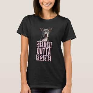 Camiseta Directamente del refugio Pit Bulls Hombres Mujeres