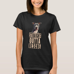 Camiseta Directamente del rescate Pit Bulls Hombres Mujeres