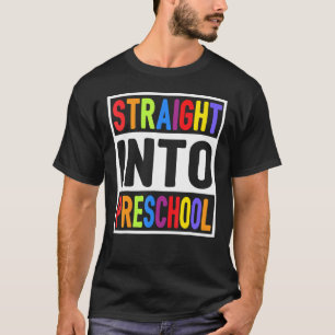 Camiseta Directamente En El Primer Día De Enseñanza Escolar