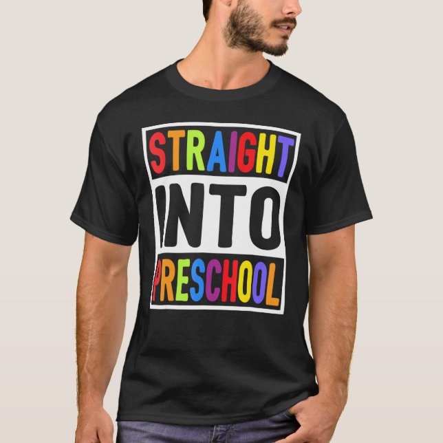 Camiseta Directamente En El Primer Día De Enseñanza Escolar (Anverso)
