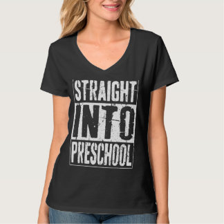 Camiseta Directamente En La Escuela Preescolar De Nuevo A L