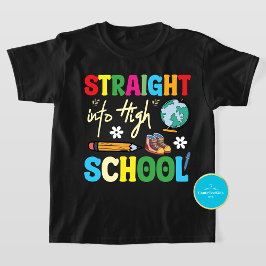 Camiseta Directamente En La Escuela Secundaria De Nuevo A L